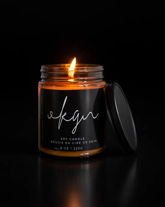 OKGN Sandalwood Soy Candle | Add to Any Gift Box